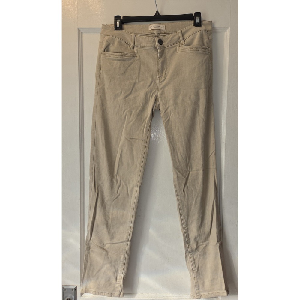 J. Jill Denim Womens 6 Slim Boyfriend Straight Leg Beige